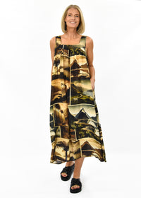 Dream Silk Dress - Mountains