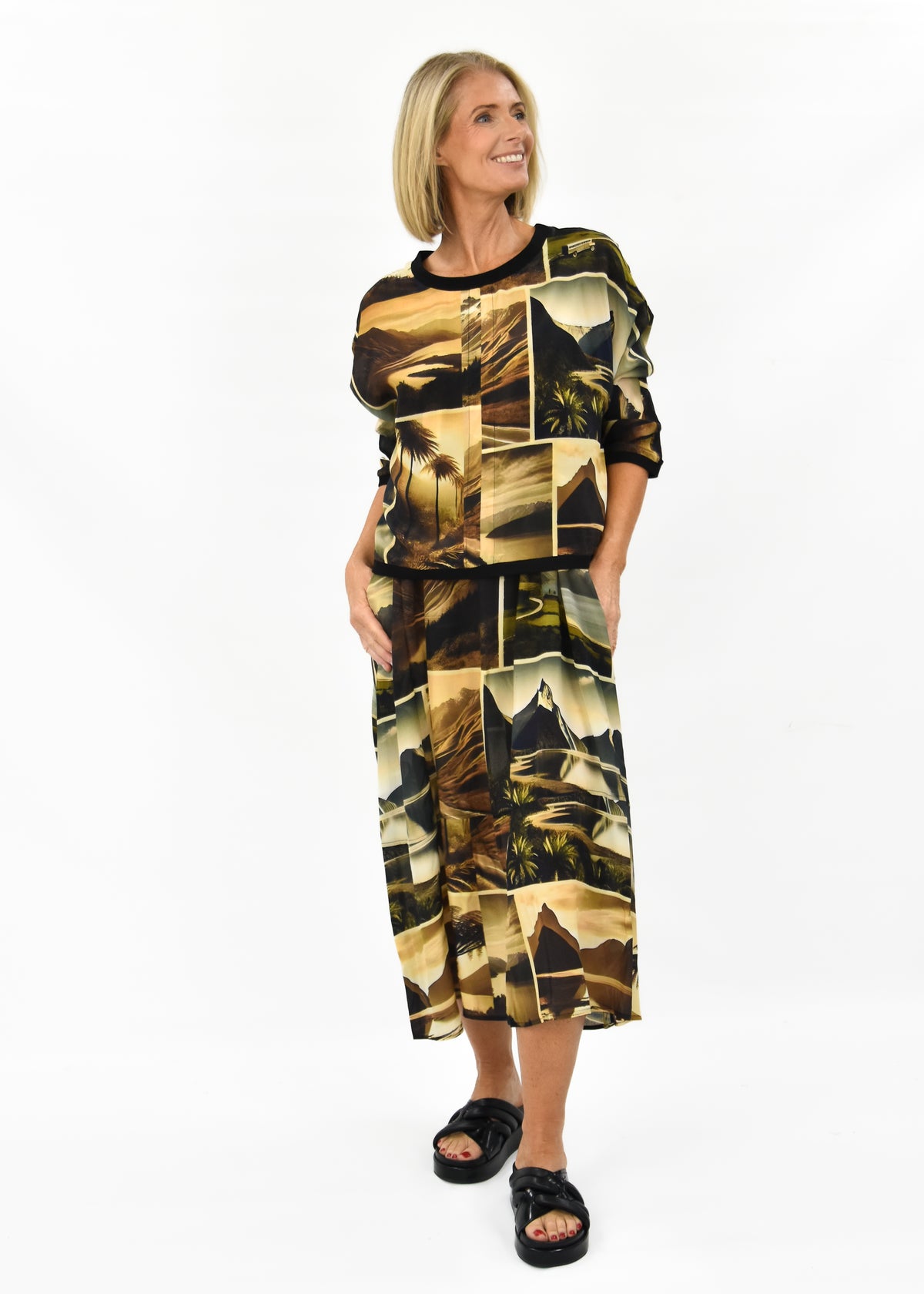 Dream Silk Dress - Mountains