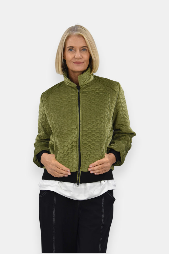 Blizzard Quilted Velvet Jacket