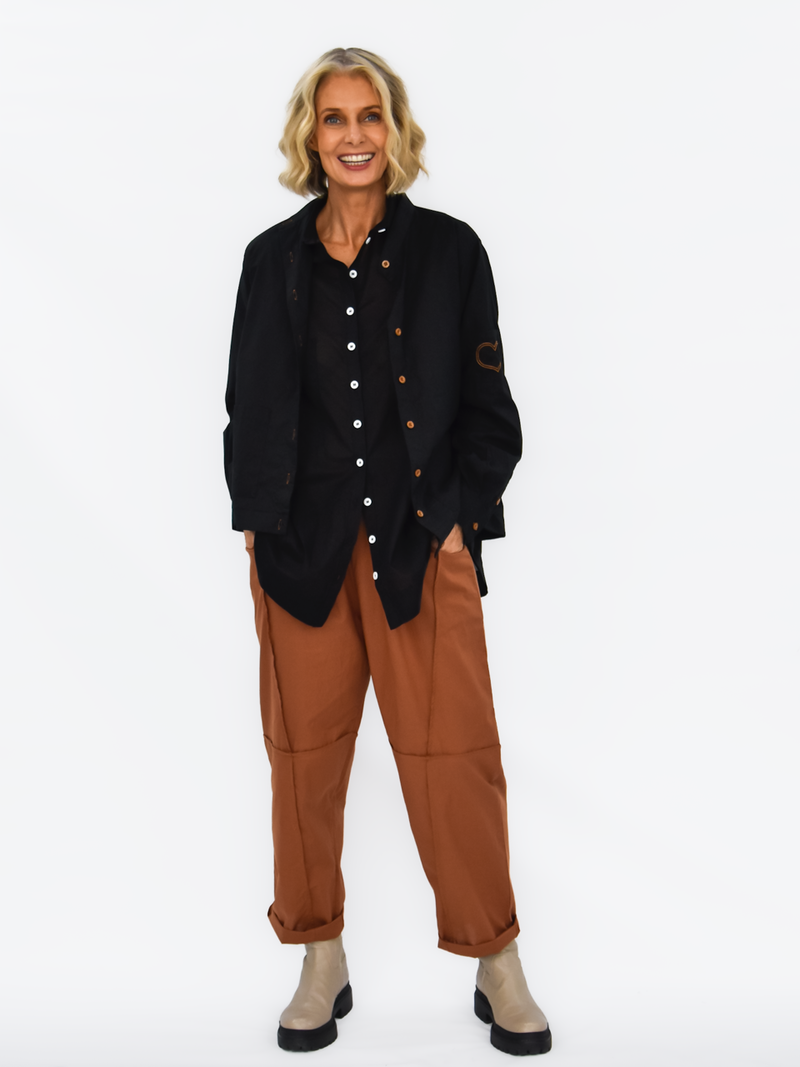 Love Bronte Shirt Jacket - Black - bounce sydney
