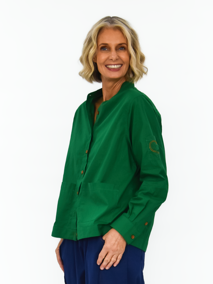 Love Bronte Shirt Jacket - Green - bounce sydney