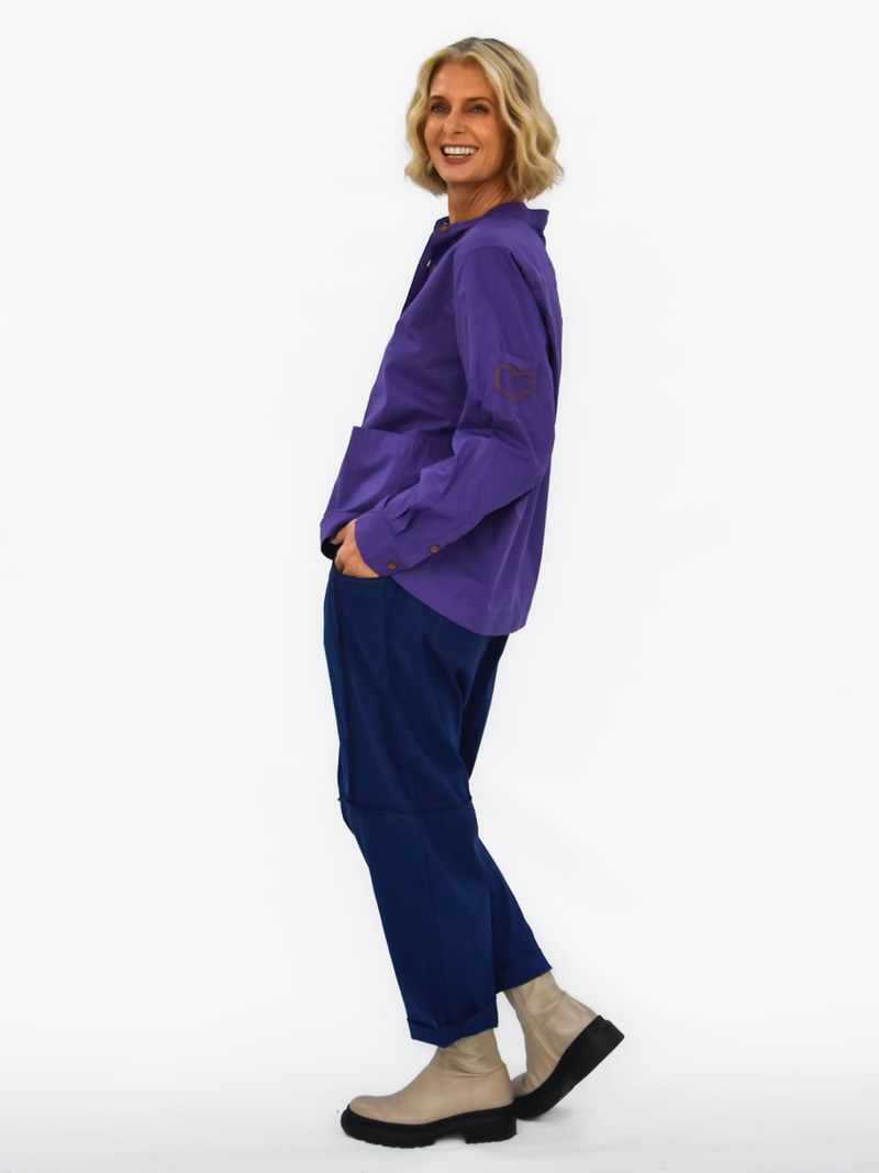 Love Bronte Shirt Jacket - Purple - bounce sydney