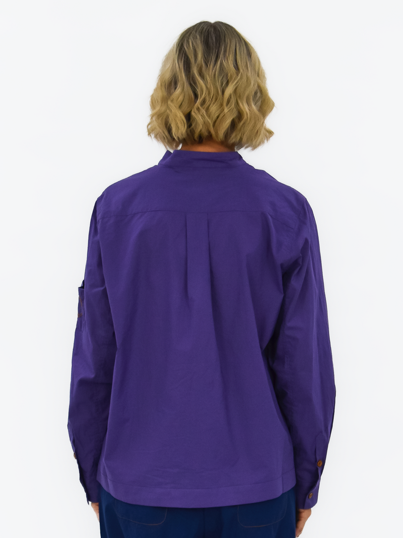 Love Bronte Shirt Jacket - Purple - bounce sydney
