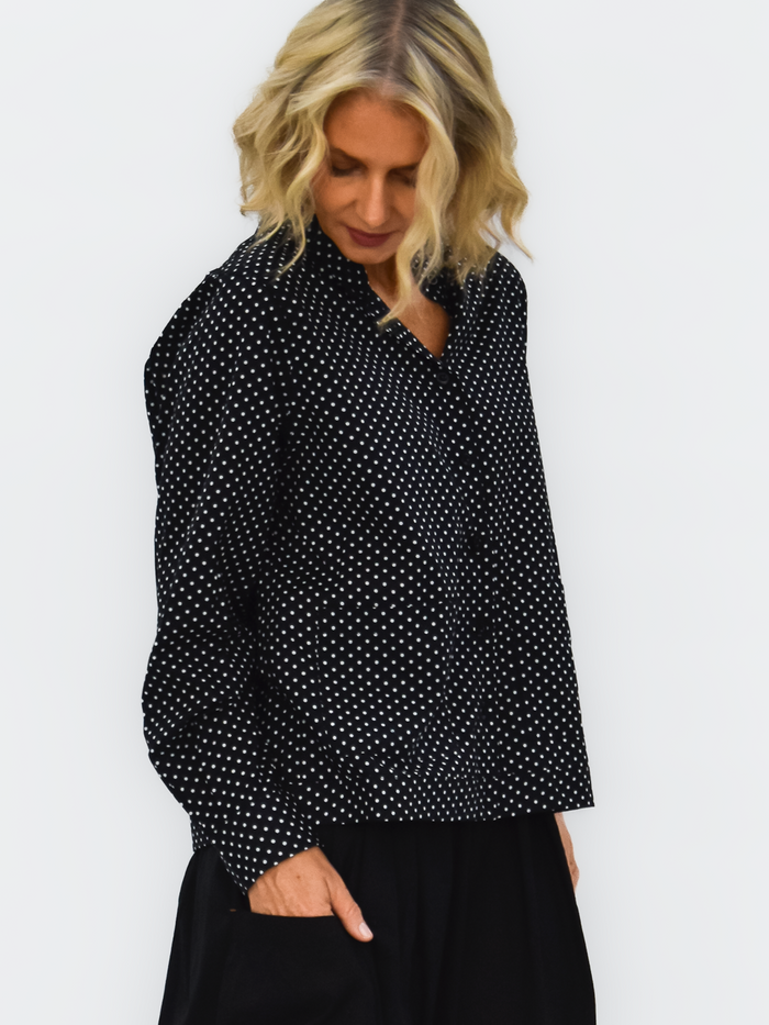 Spot Bronte Shirt Jacket - Black - bounce sydney