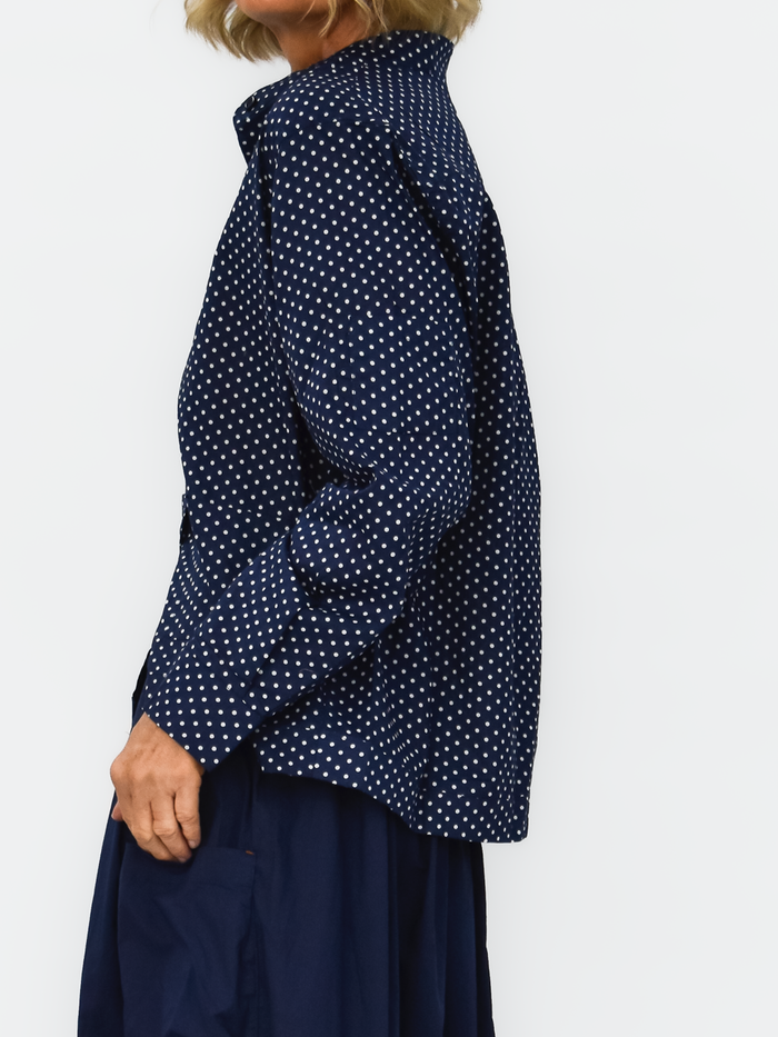 Spot Bronte Shirt Jacket - Navy - bounce sydney
