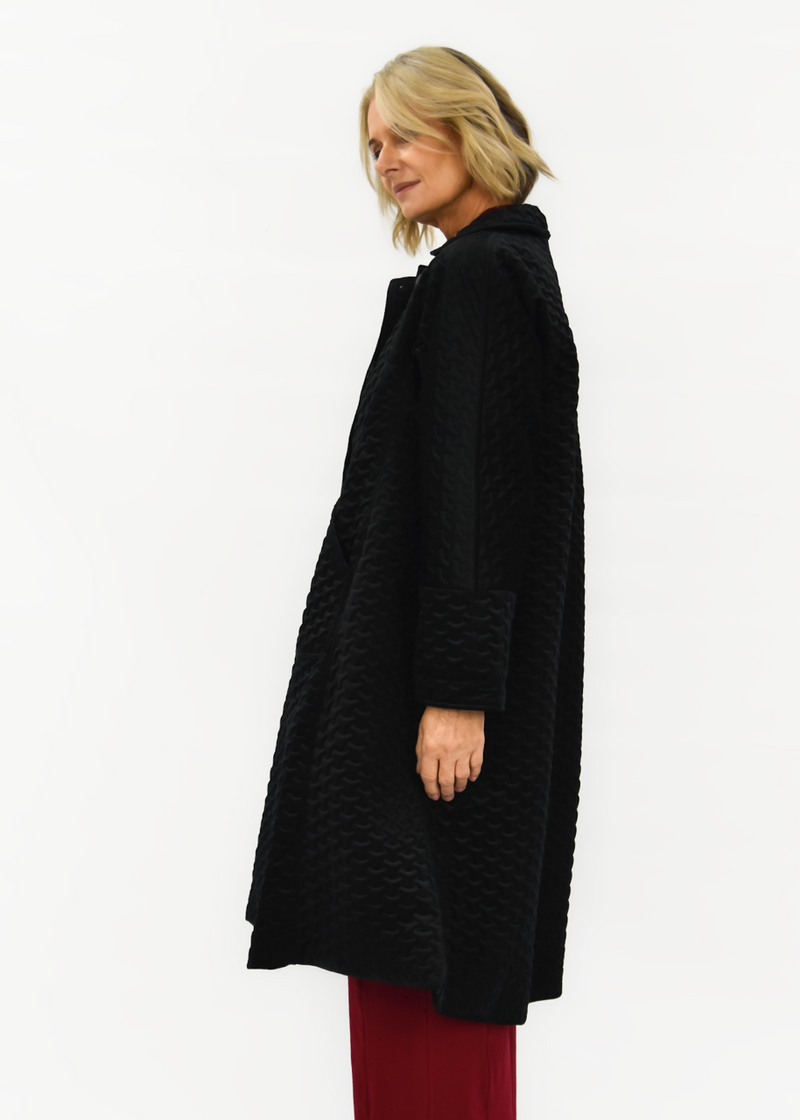 Arctic Quilted Velvet Coat