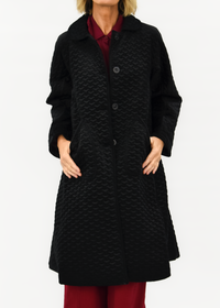 Arctic Quilted Velvet Coat