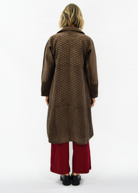 Arctic Quilted Velvet Coat