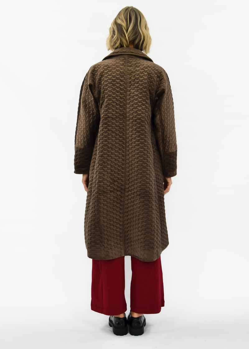 Arctic Quilted Velvet Coat
