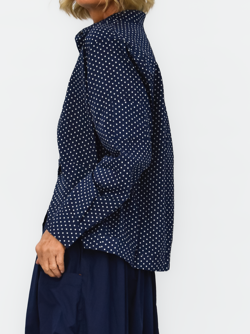 Spot Bronte Shirt Jacket - Navy