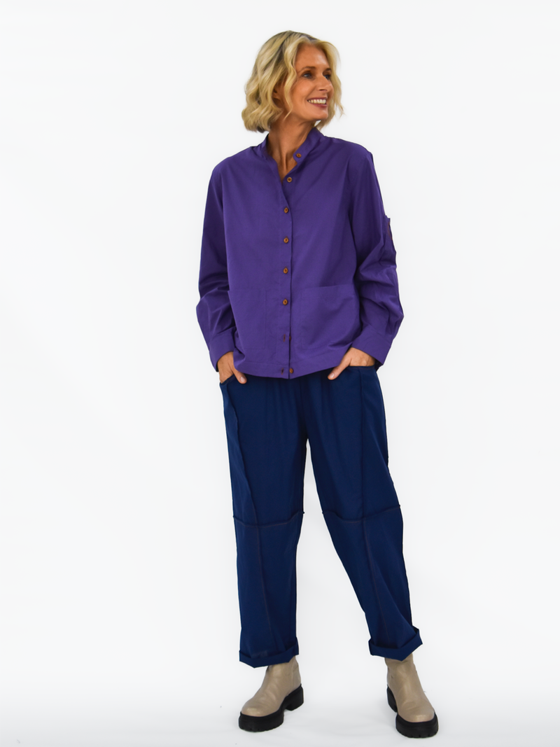 Love Bronte Shirt Jacket - Purple