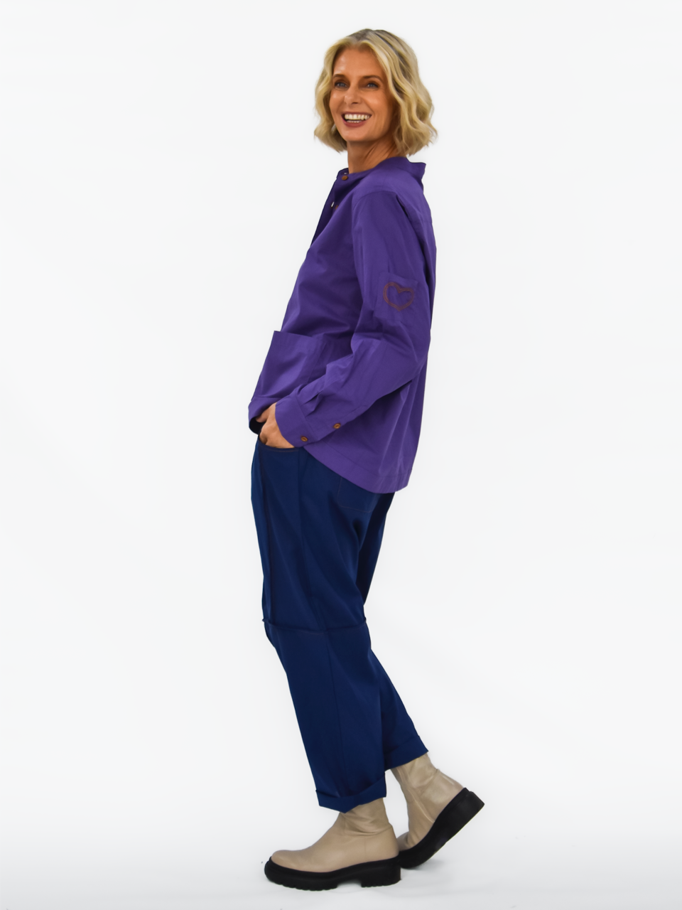 Love Bronte Shirt Jacket - Purple