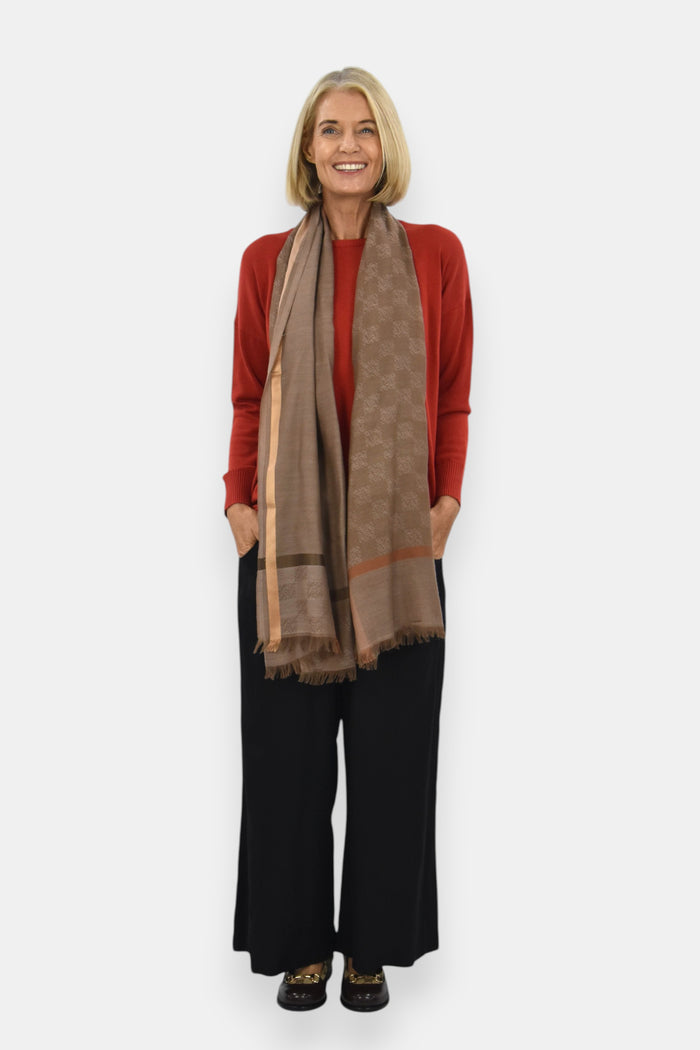 Scarf - French Liaison - Amber Sky